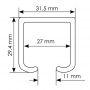 Morelli TRACK 2M, направляющая 2м