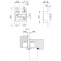 Armadillo Петля скрытой установки Armadillo U3D4200R SG правая (Architect 3D-ACH 40) мат. золото 40 кг