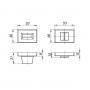 Armadillo Ручка поворотная Armadillo WC-BOLT BK6 UCS BL-26 Черный