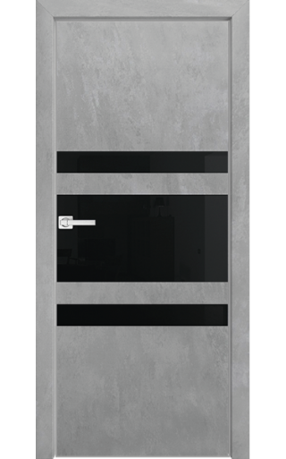 Dariano Space S8, стекло черное, кромка 4 Экошпон бетон серый Стекло черное окрашенное