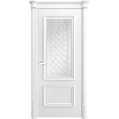 Межкомнатная дверь Виченца 2 Контур Антей Эмаль белая