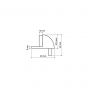 Armadillo Упор дверной напольный Armadillo DH003ZA AB Бронза