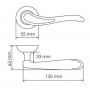 Morelli LONDON EYE, ручка дверная MH-26 MAB/AB, цвет бронза/ант.бронза