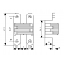 Morelli HH-7 PC, скрытая петля, цвет - хром