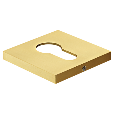 Morelli Накладка на ключевой цилиндр, на квадратной розетке 6 мм, MH-KH-S6 MSG, цвет - мат. сатинированное золото