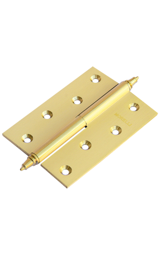 Morelli MB 100X70X3 SG R C, петля латунная с коронкой правая, цвет - мат.золото