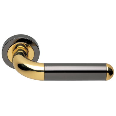 Morelli GAVANA R2 NNO, ручка дверная, цвет - черный хром/золото