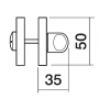 Morelli LUX-WC-R2 COT, завертка сантехническая, цвет - глянцевый хром/золото