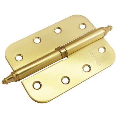 Morelli MS-C 100X70X2.5 SG R, петля стальная скругленная правая, цвет - мат.золото