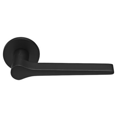 Morelli LAND ручка дверная на круглой розетке 6 мм, MH-60-R6 BL, цвет - чёрный