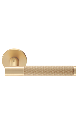 Morelli Ручка дверная "AZRIELI" на круглой розетке 6 мм, MH-57-R6T MSG, цвет - мат. сатинированное золото