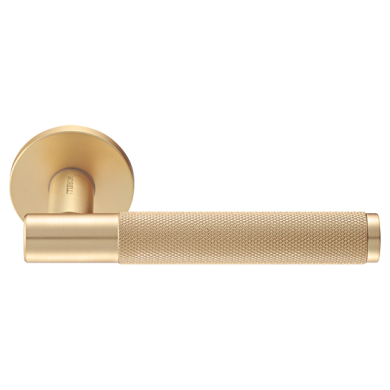 Morelli Ручка дверная "AZRIELI" на круглой розетке 6 мм, MH-57-R6T MSG, цвет - мат. сатинированное золото