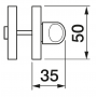 Morelli LUX-WC-S3 OBR, завертка сантехническая, цвет - кофе