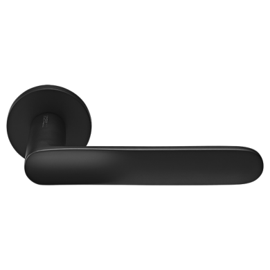 Morelli GARAK ручка дверная на круглой розетке 6 мм, MH-59-R6 BL, цвет - чёрный