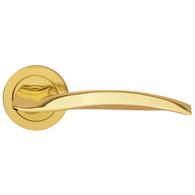 Morelli WAVE R1 OTL, ручка дверная, цвет - золото
