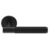 Morelli Ручка дверная "AZRIELI" на круглой розетке 6 мм, MH-57-R6T BL, цвет - чёрный