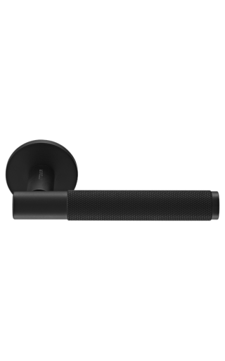 Morelli Ручка дверная "AZRIELI" на круглой розетке 6 мм, MH-57-R6T BL, цвет - чёрный