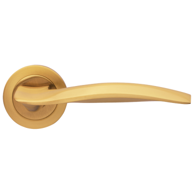 Morelli WAVE R1 OSA, ручка дверная, цвет - матовое золото