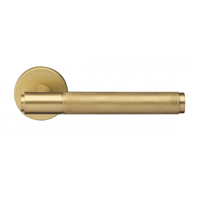 Morelli BRIDGE R6 OSA, ручка дверная с усиленной розеткой, цвет - матовое золото