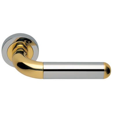 Morelli GAVANA R2 COT, ручка дверная, цвет - глянцевый хром/золото